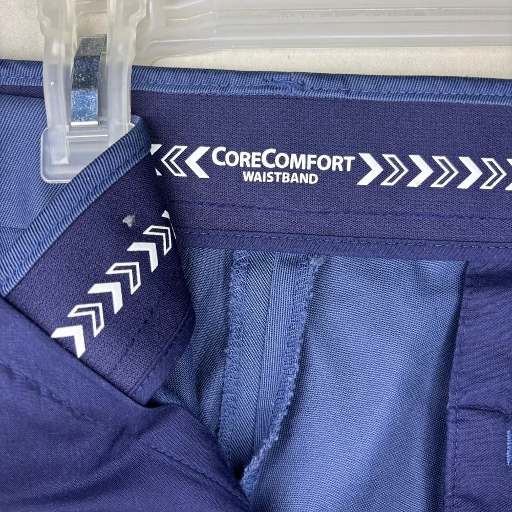 Roundtree & York Mens Travel Smart Core Comfort Blue Work Style Pants Size 38x30